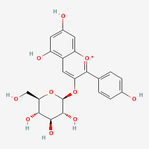 molecular formula C21H21O10+ B1196519 天竺葵苷3-葡萄糖苷 CAS No. 47684-27-5