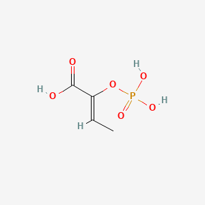 B1196524 2-Butenoic acid, 2-(phosphonooxy)- CAS No. 25956-55-2