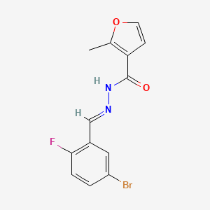 N'-(5-Bromo-2-fluorobenzylidene)-2-methyl-3-furohydrazide