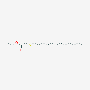 Acetic acid, (dodecylthio)-, ethyl ester