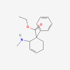 molecular formula C16H21NO2 B1196528 Ethyl 2-(methylamino)-1-phenylcyclohex-3-ene-1-carboxylate 