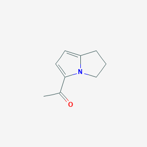 B1196529 5-acetyl-2,3-dihydro-1H-pyrrolizine CAS No. 55041-85-5