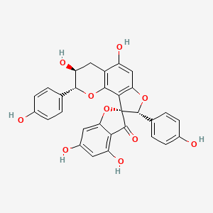 molecular formula C30H22O10 B1196532 根香醇A 