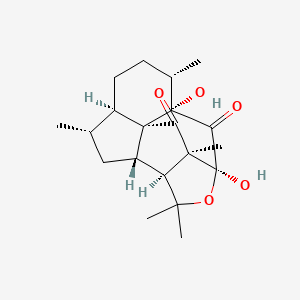 molecular formula C20H28O5 B1196533 伊丽莎白海鞭素 A 