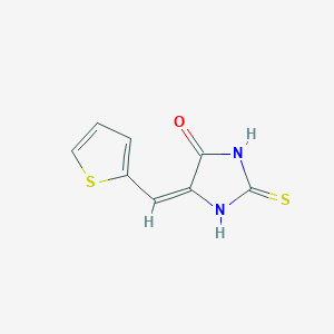 molecular formula C8H6N2OS2 B11965369 5-(2-Thenylidene)-2-thioxoimidazolidin-4-one 