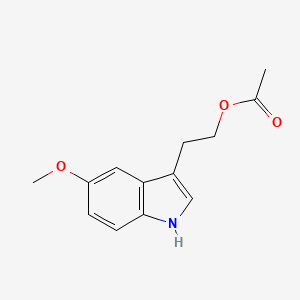 molecular formula C13H15NO3 B1196544 2-(5-methoxy-1H-indol-3-yl)ethyl acetate CAS No. 6127-51-1