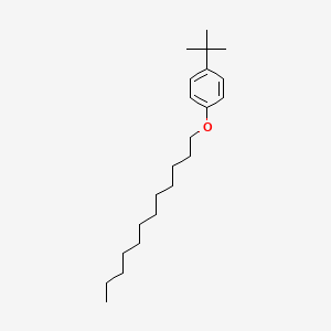 molecular formula C22H38O B11965490 Benzene, 1-tert-butyl-4-dodecyl-oxy- CAS No. 6940-96-1