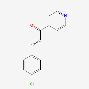 2-Propen-1-one, 3-(4-chlorophenyl)-1-(4-pyridinyl)-