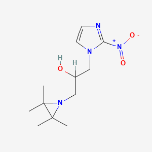 B1196561 1-(2-Nitroimidazol-1-yl)-3-(2,2,3,3-tetramethylaziridin-1-yl)propan-2-ol CAS No. 105027-76-7