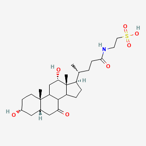 B1196562 Tauro-3alpha,12alpha-dihydroxy-7-keto-5-beta-cholanoic acid CAS No. 67460-69-9