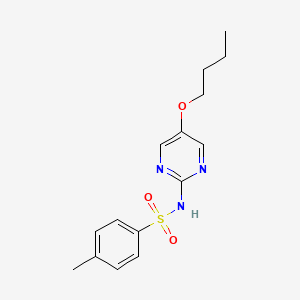 molecular formula C15H19N3O3S B11965647 N-(5-Butoxy-2-pyrimidinyl)-P-toluenesulfonamide CAS No. 13418-92-3