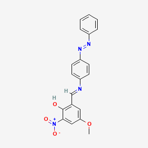 4-Methoxy-2-nitro-6-((4-phenylazo-phenylimino)-methyl)-phenol