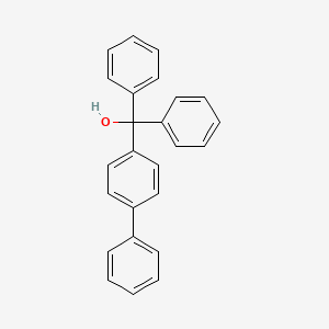 molecular formula C25H20O B11965734 Methanol, 4-biphenyldiphenyl- CAS No. 38696-14-9