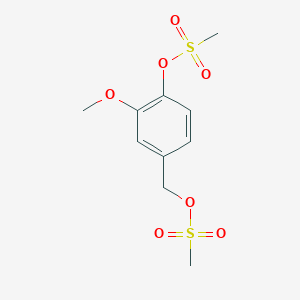 (3-methoxy-4-methylsulfonyloxyphenyl)methyl methanesulfonate