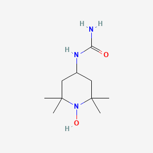 molecular formula C10H21N3O2 B11965802 N-(1-hydroxy-2,2,6,6-tetramethyl-4-piperidinyl)urea 