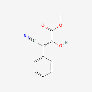 molecular formula C11H9NO3 B11965825 Methyl beta-cyano-alpha-hydroxycinnamate 