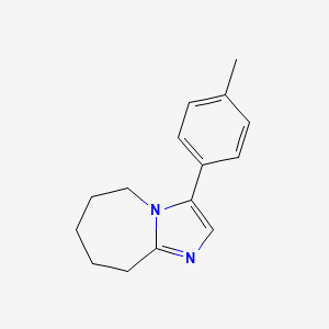 molecular formula C15H18N2 B11966024 3-(4-methylphenyl)-6,7,8,9-tetrahydro-5H-imidazo[1,2-a]azepine 