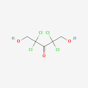 molecular formula C5H6Cl4O3 B11966098 2,2,4,4-Tetrachloro-1,5-dihydroxypentan-3-one CAS No. 17558-87-1