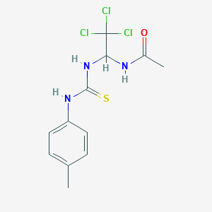 N-(2,2,2-trichloro-1-{[(4-methylphenyl)carbamothioyl]amino}ethyl)acetamide