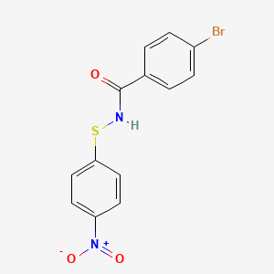 molecular formula C13H9BrN2O3S B11966144 4-Bromo-N-(4-nitro-phenylsulfanyl)-benzamide CAS No. 60199-38-4