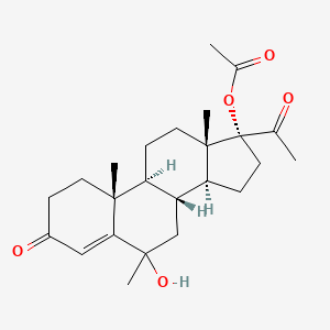 molecular formula C24H34O5 B1196618 Medroxy Progesterone EP Impurity A 