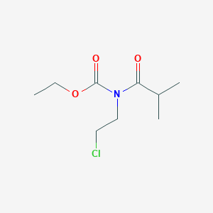 molecular formula C9H16ClNO3 B11966206 Ethyl(2-chloroethyl)(2-methylpropanoyl)carbamate CAS No. 17102-03-3