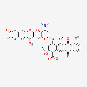 molecular formula C43H55NO15 B1196623 6-O-Methylaclacinomycin CAS No. 76264-92-1