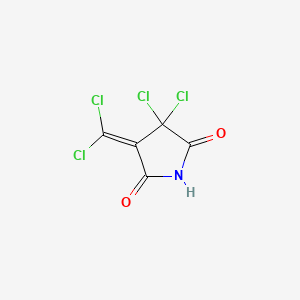 molecular formula C5HCl4NO2 B1196627 3,3-二氯-4-(二氯亚甲基)-2,5-吡咯烷二酮 CAS No. 165606-93-9