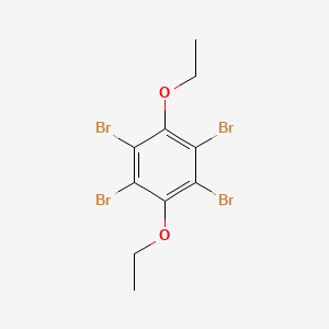 molecular formula C10H10Br4O2 B11966274 1,2,4,5-Tetrabromo-3,6-diethoxy-benzene CAS No. 120231-44-9