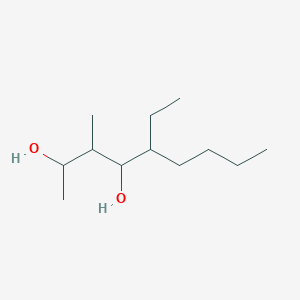 molecular formula C12H26O2 B11966280 5-Ethyl-3-methylnonane-2,4-diol CAS No. 6628-31-5