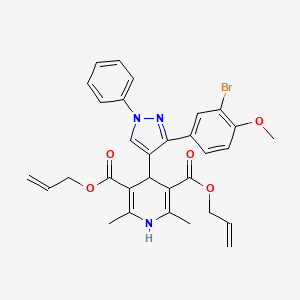 Diallyl 4-[3-(3-bromo-4-methoxyphenyl)-1-phenyl-1H-pyrazol-4-YL]-2,6-dimethyl-1,4-dihydro-3,5-pyridinedicarboxylate