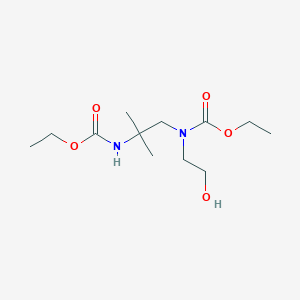 ethyl N-{1-[(ethoxycarbonyl)(2-hydroxyethyl)amino]-2-methylpropan-2-yl}carbamate