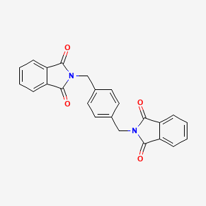 molecular formula C24H16N2O4 B11966508 Benzene, 1,4-bis(phthalimidomethyl)- CAS No. 30391-55-0