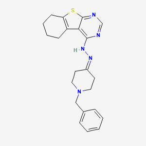 1-Benzyl-4-piperidinone 5,6,7,8-tetrahydro[1]benzothieno[2,3-D]pyrimidin-4-ylhydrazone