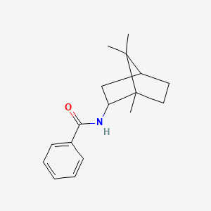 molecular formula C17H23NO B11966542 Benzamide, N-(1,7,7-trimethylbicyclo[2.2.1]hept-2-yl)- CAS No. 101598-36-1