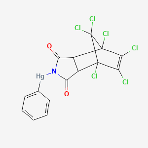 molecular formula C15H7Cl6HgNO2 B11966548 Phimm CAS No. 5834-81-1