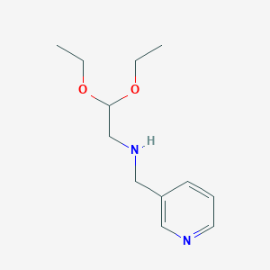 molecular formula C12H20N2O2 B11966556 2,2-Diethoxy-n-(pyridin-3-ylmethyl)ethanamine CAS No. 71172-67-3