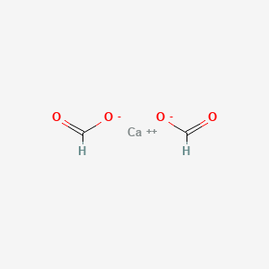 molecular formula C2H2CaO4<br>Ca(HCO2)2<br>Ca(CHO2)2<br>C2H2CaO4 B1196663 Calcium formate CAS No. 544-17-2