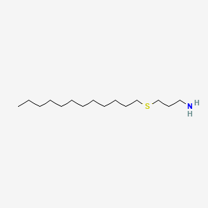 molecular formula C15H33NS B11966635 1-Propanamine, 3-(dodecylthio)- CAS No. 29873-33-4