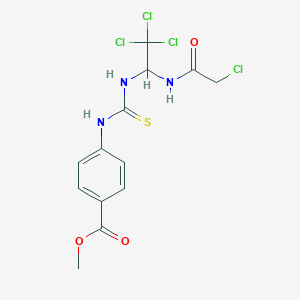 Methyl 4-[({2,2,2-trichloro-1-[(chloroacetyl)amino]ethyl}carbamothioyl)amino]benzoate