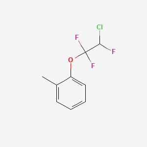 molecular formula C9H8ClF3O B11966716 1-(2-Chloro-1,1,2-trifluoroethoxy)-2-methylbenzene CAS No. 349-07-5