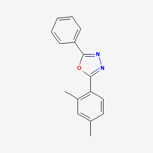 molecular formula C16H14N2O B11966814 2-(2,4-Dimethylphenyl)-5-phenyl-1,3,4-oxadiazole CAS No. 162892-52-6