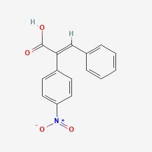 molecular formula C15H11NO4 B11966818 2-(4-Nitro-phenyl)-3-phenyl-acrylic acid CAS No. 20432-24-0