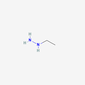 molecular formula C2H8N2 B1196685 乙基肼 CAS No. 624-80-6
