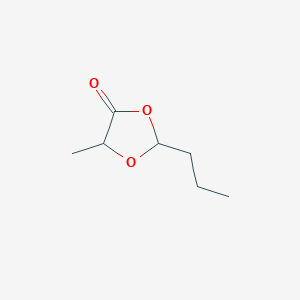 molecular formula C7H12O3 B11966874 5-Methyl-2-propyl-1,3-dioxolan-4-one CAS No. 14548-91-5