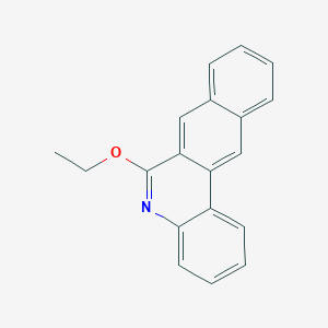 molecular formula C19H15NO B11966880 6-Ethoxybenzo[j]phenanthridine CAS No. 2178-34-9