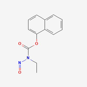 molecular formula C13H12N2O3 B1196689 1-Naphthyl-N-ethyl-N-nitrosocarbamate CAS No. 76206-36-5