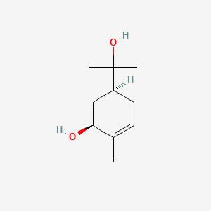 molecular formula C10H18O2 B1196702 cis-5-Hydroxy-alpha,alpha,4-trimethylcyclohex-3-ene-1-methanol CAS No. 54164-89-5