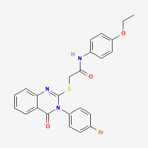 2-{[3-(4-bromophenyl)-4-oxo-3,4-dihydroquinazolin-2-yl]sulfanyl}-N-(4-ethoxyphenyl)acetamide