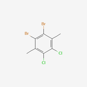 molecular formula C8H6Br2Cl2 B11967094 Benzene, 1,2-dibromo-4,5-dichloro-3,6-dimethyl- CAS No. 89244-57-5